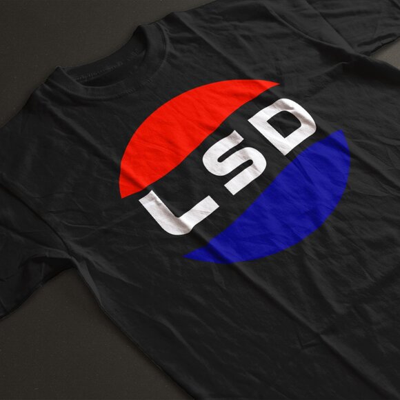 Retro Style Funny LSD Parody Hippie Pepsi Shirt. White. S-XL. Fast Shipping! - Picture 1 of 1